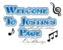 welcome to justin's page blue 