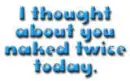 thought about you naked