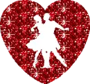 red couple heart