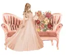 Woman on sofa