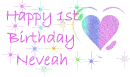 1st Birthday Neveah