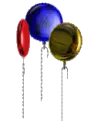 shiny mylar balloons