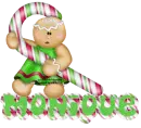 NAME MONIQUE/GINGERBREAD GIRL CANDYCANE