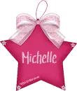 Pink Star With Pink Bow Michelle
