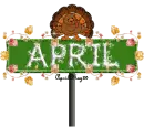 turkey street sign april