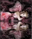 pink fairy in rain
