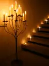 candles and staircase
