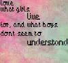 Boys don't understand love