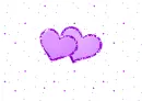 two purple hearts