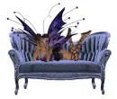 Sofa with woman