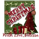Merry Christmas, with love Melissa