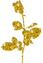 glitter gold rose