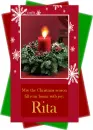 Christmas candle-Rita