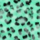 Green leopard print