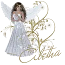 NAME ALETHA/WHITE DRESS/GOLD