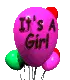 its a girl balloon