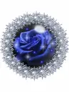 blue rose circle