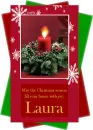 Christmas candle-Laura