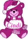 Pink Xmas Teddy Bear - Cindi