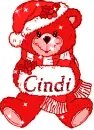 Red Xmas Teddy Bear - Cindi