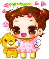 dancing girl&bear