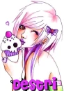 Emo girl with cupcake destri