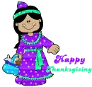 thanksgiving - purple/green
