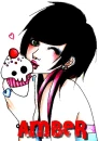 Emo girl with Cupcake amber