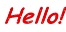 Hello!