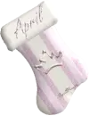 pink princess stocking april
