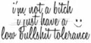 Im not a BITCH