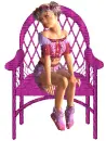 Wicker chair with wife