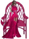 Wicker chair with wife