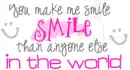you make me smile