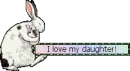 i love my daughter bunny