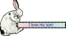 i love my son bunny