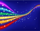 Rainbow and stars