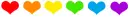 Coloured Hearts