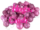 Pink Ornaments - Hugs - Cindi