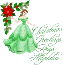 CHRISTMAS GREETINGS HUGS MIGDALIA