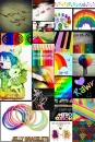 rainbow cute anime love