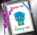 Thanks for adding me
