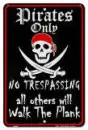 pirates only sign