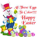 ALL THESE EGGS TO COLOR/HAPPY EASTER