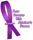 Awareness Ribbon -Alzhiemer's Disease-