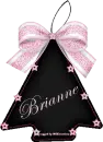 Black & Pink Ornament -Brianne-