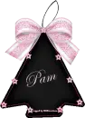 Black & Pink Ornament -Pam-