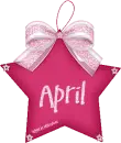 Pink Star & Bow -April-