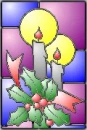 stained glass candles