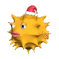 pufferfish santa